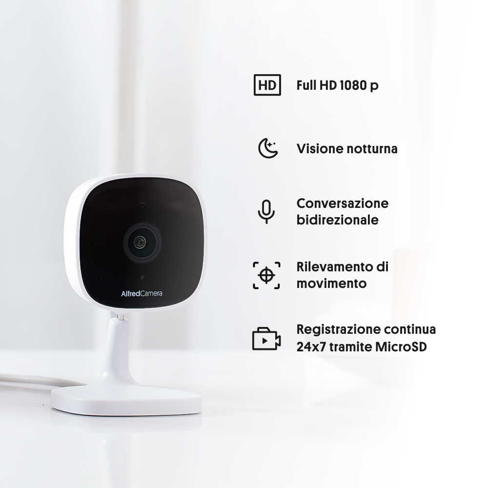 [2-Pack] AlfredCam - Home Security Camera